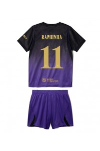 Barcelona Raphinha Belloli #11 Jalkapallovaatteet Lasten Vieraspeliasu 2026-27 Lyhythihainen (+ Lyhyet housut)